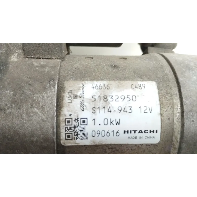 MOTORINO AVVIAMENTO FIAT PUNTO EVO (3J) (08/09-07/13) 1.2 BER. 3P/B/1242CC