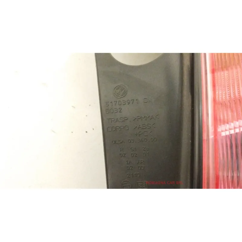 FANALE POST. DX. LANCIA YPSILON (TE) (06/03-09/06) 1.2 16V ARGENTO BER. 3P/B/1242CC