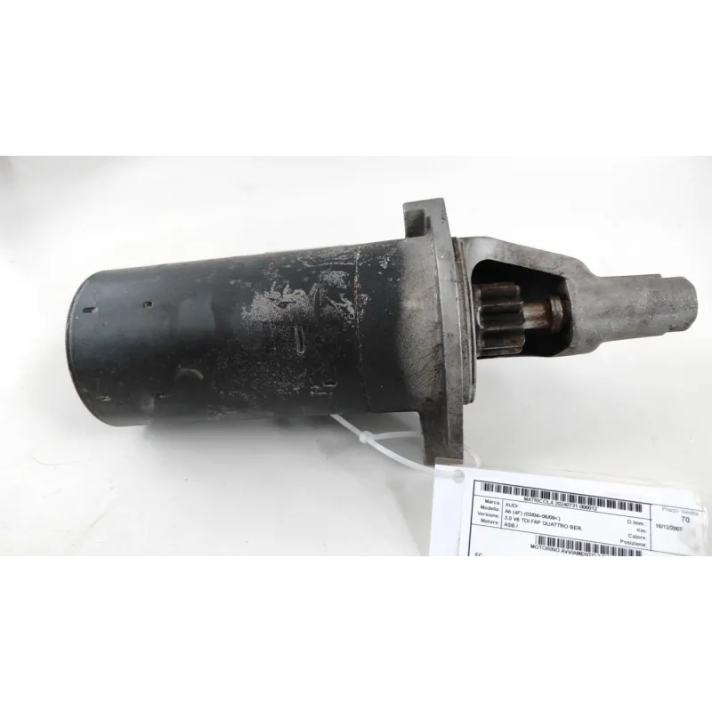 MOTORINO AVVIAMENTO 2,2KW AUDI A6 (4F) (03/04-06/09) 3.0 V6 TDI FAP QUATTRO BER. 4P/D/2967CC
