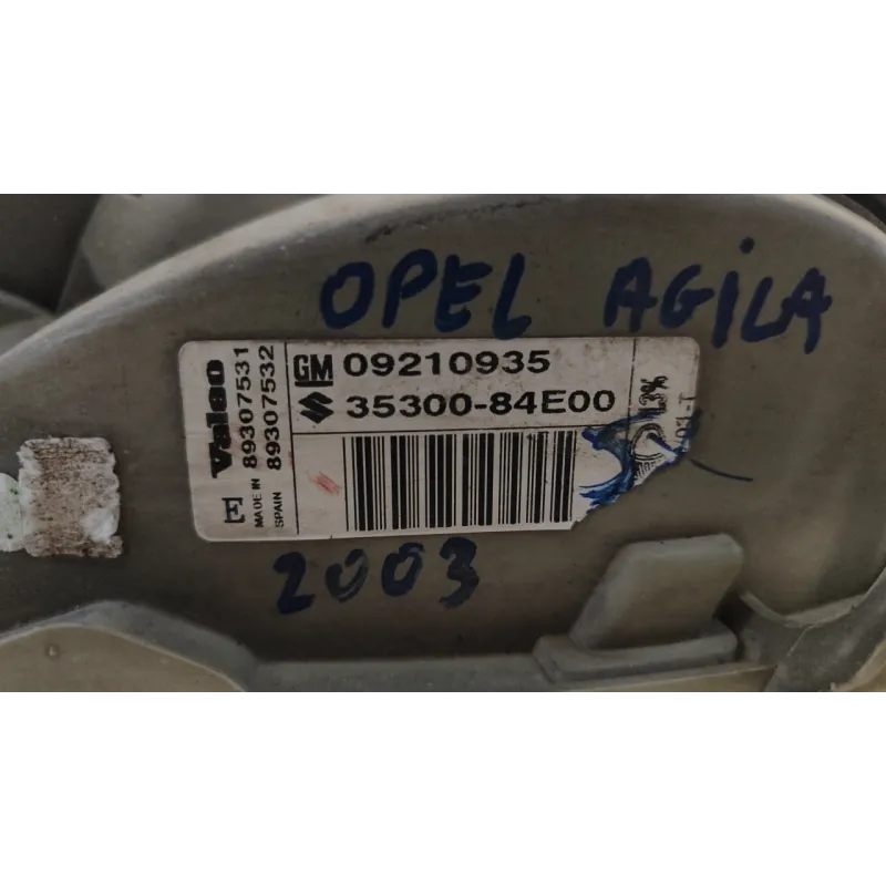PROIETTORE T.3G000001- SX. OPEL AGILA (H00) (04/00-09/04) 1.0 12V MNV 5P/B/973CC
