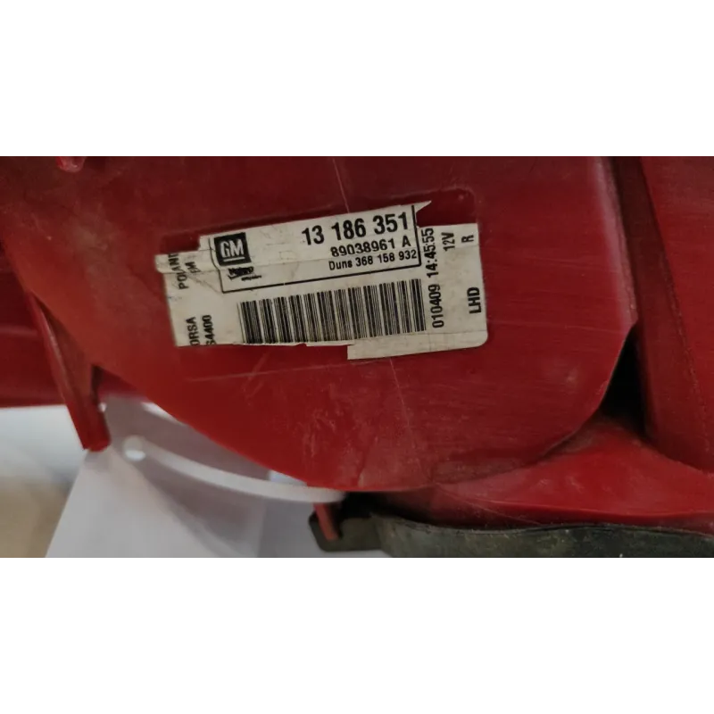 FANALE POST. DX. OPEL CORSA (S07) (07/06-02/11) 1.2 16V (59KW) BER. 3P/B/1229CC