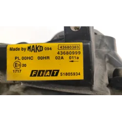 PROIETTORE DX. FIAT DOBLO (3C) (07/05-12/11) 1.3 MJT 16V ACTIVE MNV 4P/D/1248CC