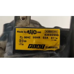 PROIETTORE SX. FIAT DOBLO (3C) (07/05-12/11) 1.3 MJT 16V ACTIVE MNV 4P/D/1248CC