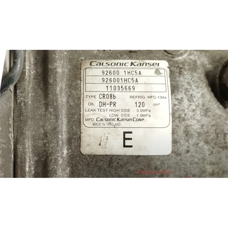 COMPRESSORE A/C NISSAN MICRA (K13K) (09/10-) 1.2 12V BER. 5P/B/1198CC