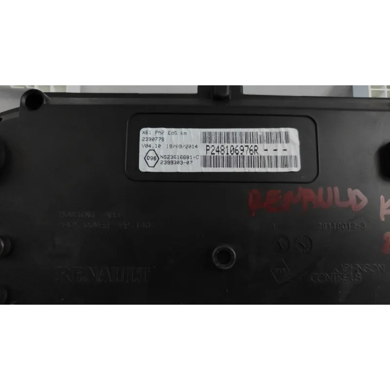 QUADRO STRUMENTI COMPL. RENAULT KANGOO (05/13-12/21) 1.5 DCI (55KW) MNV 5P/D/1461CC