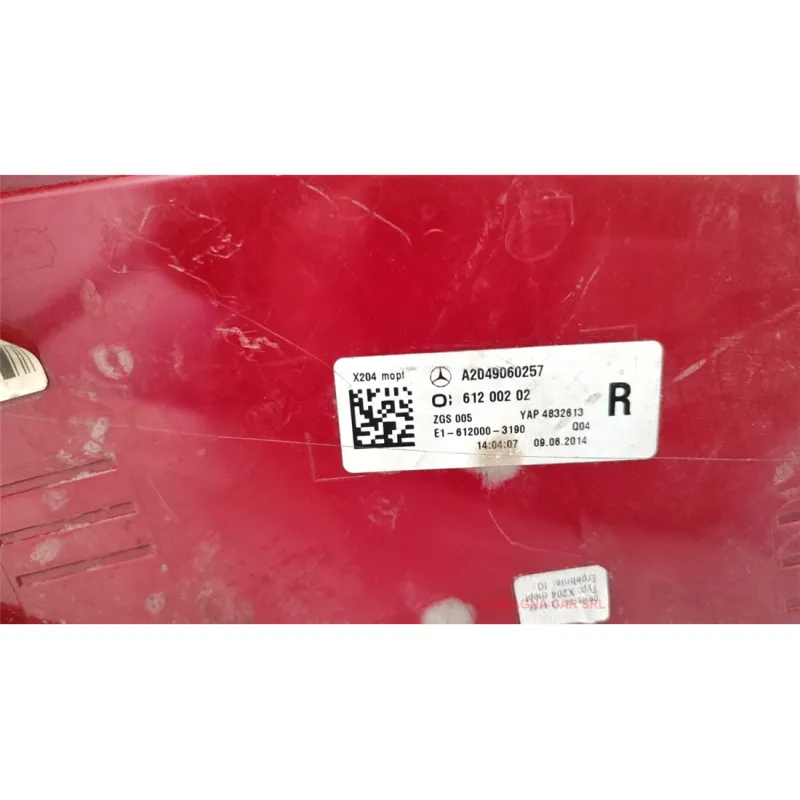 FANALE POST. DX. MERCEDES-BENZ CLASSE GLK (X204) (07/08-) 200 CDI BLUEEFFICIENCY SUV 5P/D/2143CC