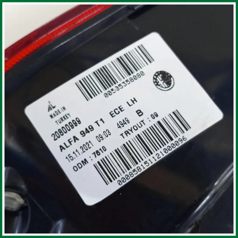 FANALE POSTERIORE ESTERNO LED SX ALFA ROMEO STELVIO 2017-2022