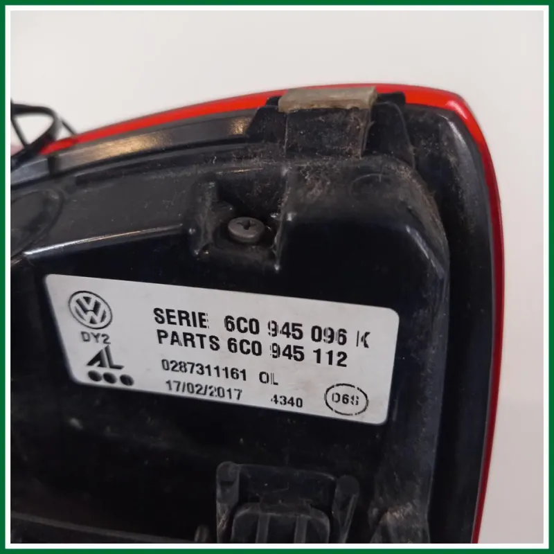 FANALE POSTERIORE DX VOLKSWAGEN POLO ( 2009-2015 ) RESTYLING