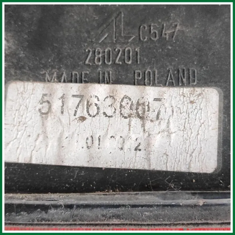 FANALE POSTERIORE SINISTRO FIAT PANDA ANNO 2012