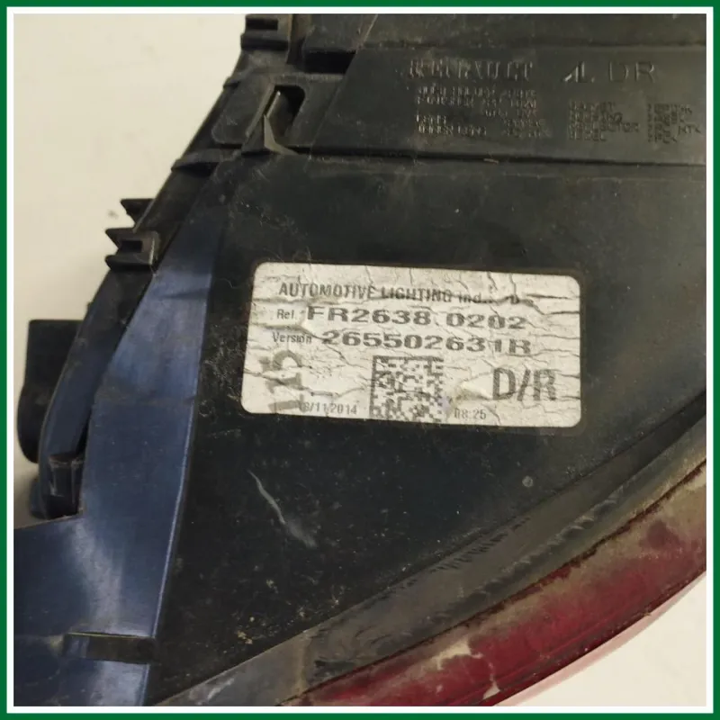 FANALE POSTERIORE ESTERNO DESTRO RENAULT CLIO ANNO 2015 VER 1.5 DIESEL KW 55 COD MOT K9K9C6