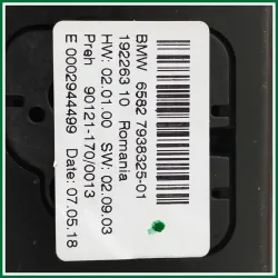 MODANATURA CONSOLE CENTRALE CON PULSANTI BMW SERIE 1 F20 118D ANNO 2018 VER 2.0 DIESEL KW 110 COD MOT B47D20A