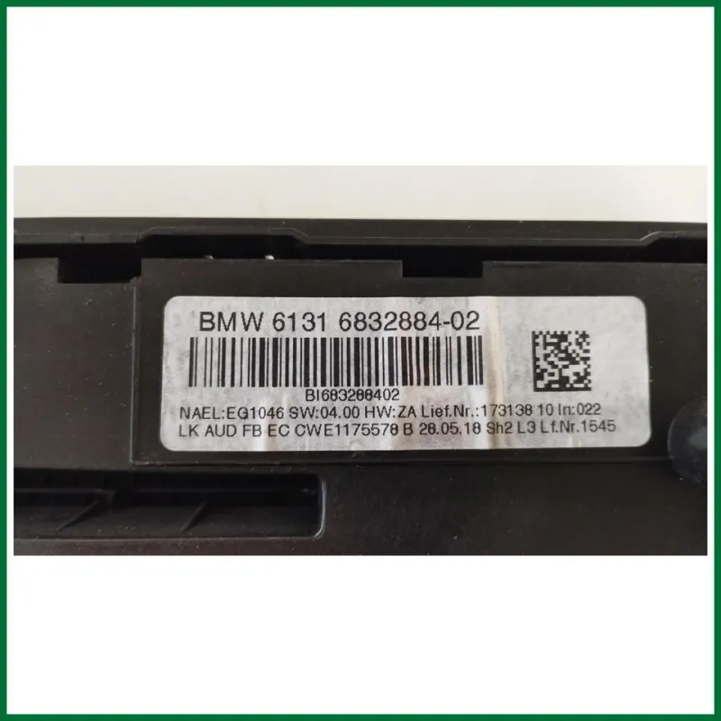 PULSANTIERA CLIMA BMW SERIE 1 F20 118D VER 2.0 DIESEL KW110 COD MOT B47D20A
