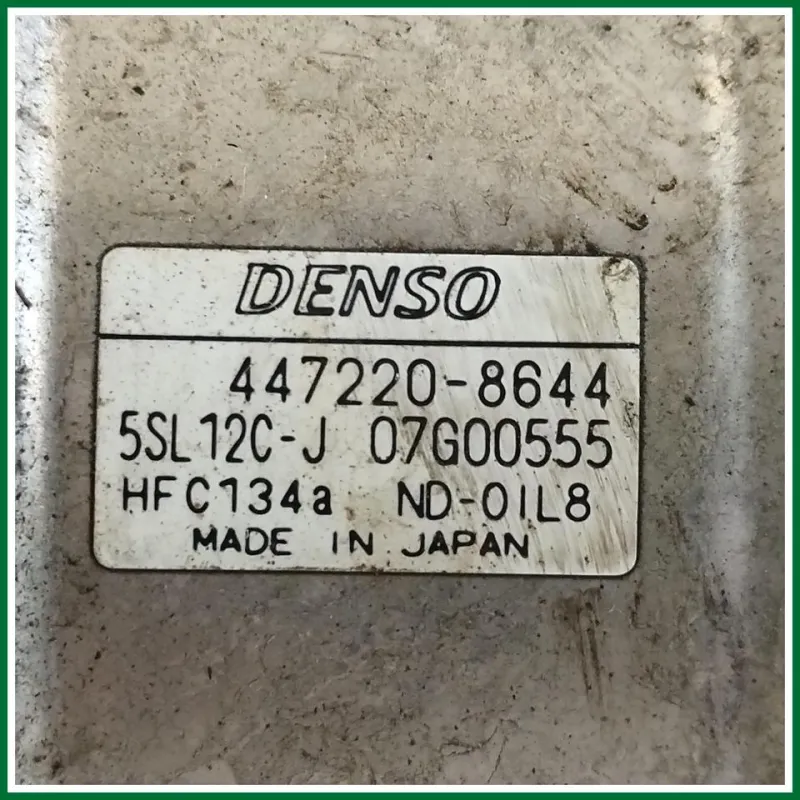 COMPRESSORE A/C FIAT STILO ANNO 2007 VER 1.9 KW 88 DIESEL COD MOT 192A800