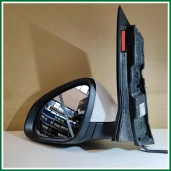 RETROVISORE EST DX OPEL ASTRA SW ANNO 2012 CALOTTA COL. BIANCO CONNETTORE 7 FILI ALCUNI SEGNI