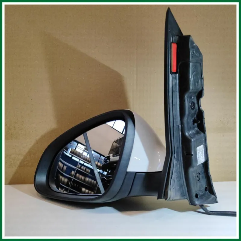 RETROVISORE EST DX OPEL ASTRA SW ANNO 2012 CALOTTA COL. BIANCO CONNETTORE 7 FILI ALCUNI SEGNI