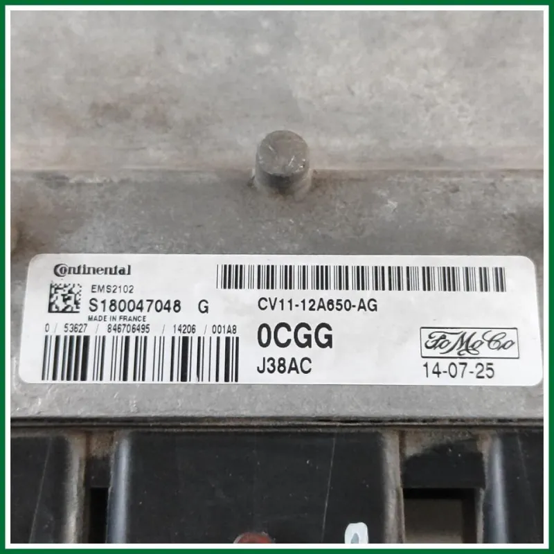CENTRALINA INIEZIONE FORD B-MAX 2015 VERS.1.4 KW 66 B/GPL COD MOTORE RTJC