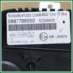 QUADRO CONTACHILOMETRI FIAT PANDA CROSS ANNO 2020 VERS 1.0 51,50 HYBRID COD MOTORE 46341162 ALUNI LIEVI SEGNI