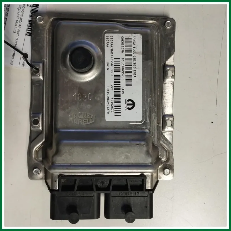 CENTRALINA MOTORE MOPAR FIAT PANDA HYBRID 2020 VER 1.0 KW 51 COD MOT 46341162