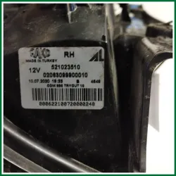 FANALE POST. DX FIAT PANDA HYBRID 2020 VER 1.0 KW 51 COD MOT 46341162