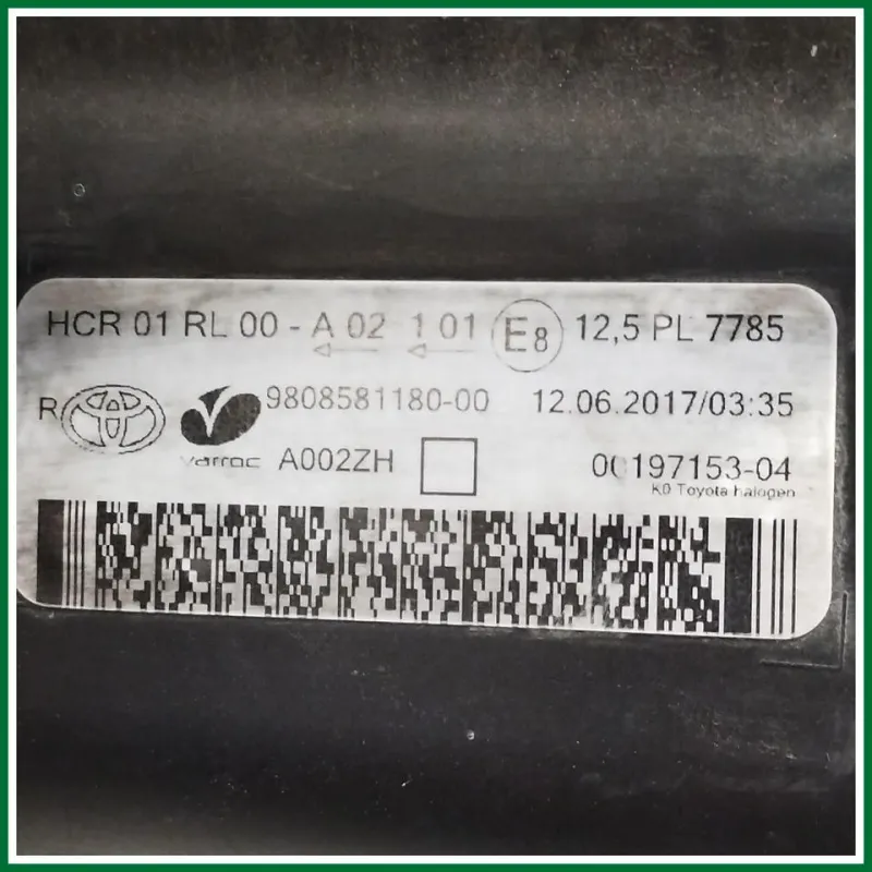 PROIETTORE DX TOYOTA PROACE 2017 ATTACCHI ROTTI