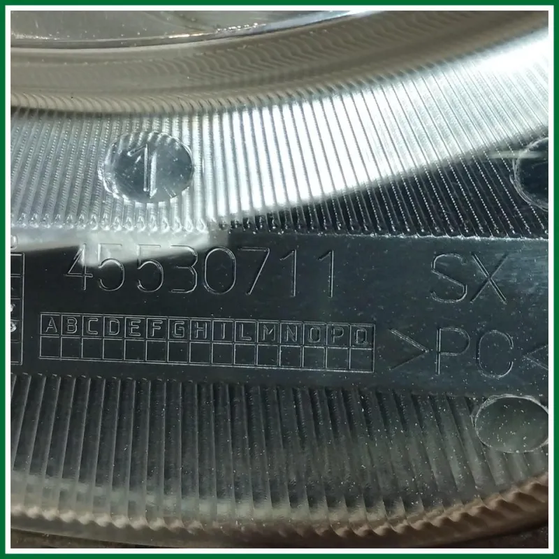 PROIETTORE SX FIAT 500 2010 ATTACCHI INTEGRI COMPR.LAMPADINE