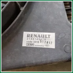 KIT RADIATORE ELETTROVENTOLA C/RADIATORE RISCALDAMENTO DACIA DUSTER 2013 1.6 77 KW B/GPL COD MOTORE K4MH6 ALCUNI SEGNI