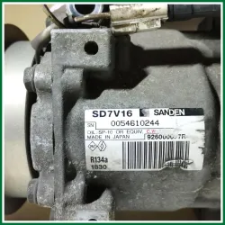 COMPRESSORE SANDEN DACIA DUSTER 1°SERIE 2013 1.6 77 KW B/GPL COD MOTORE K4MH6