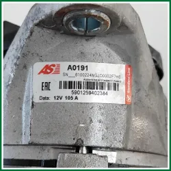 alternatore fiat doblo anno 2008 ver. 1.6 76kw cod. mot. 182B6000