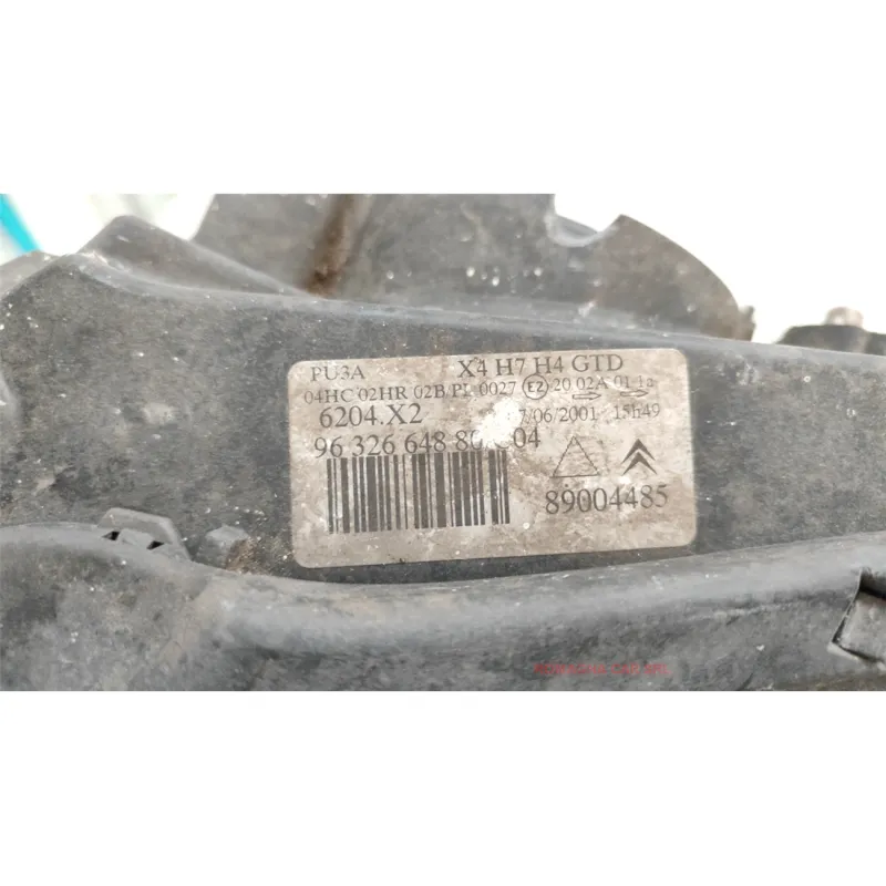 PROIETTORE SX. CITROEN C5 (09/04-02/08) 1.6 HDI 16V FAP SW 5P/D/1560CC