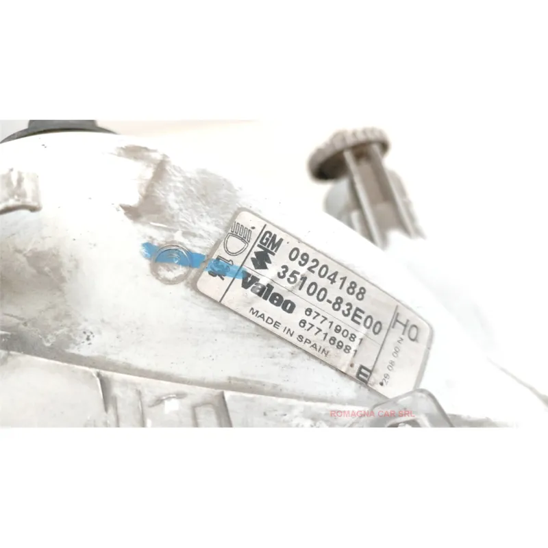 PROIETTORE C/INTERNO NERO DX. OPEL AGILA (H00) (04/00-09/04) 1.0 12V MNV 5P/B/973CC