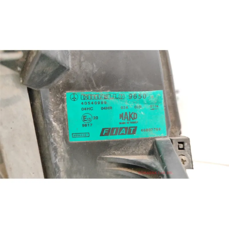 PROIETTORE DX. FIAT DOBLO (1W) (10/00-12/03) 1.2I MNV 5P/B/1242CC