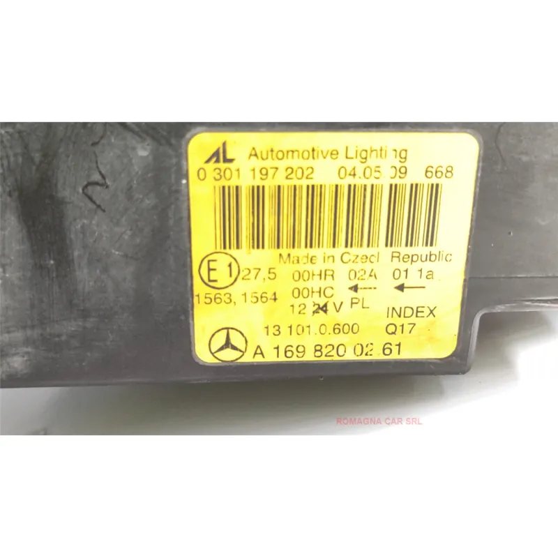 PROIETTORE DX. MERCEDES-BENZ CLASSE A (W/C169) (07/04-04/13 150/160 BER. 5P/B/1497CC