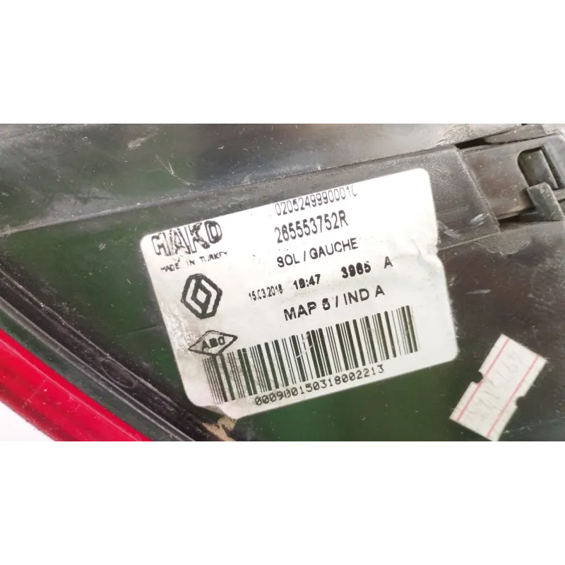 FANALE POST. PARTE EST. SX. RENAULT CLIO 4A SERIE (06/16-12/2019) 1.2 (54KW) BER 5P/B/1149CC